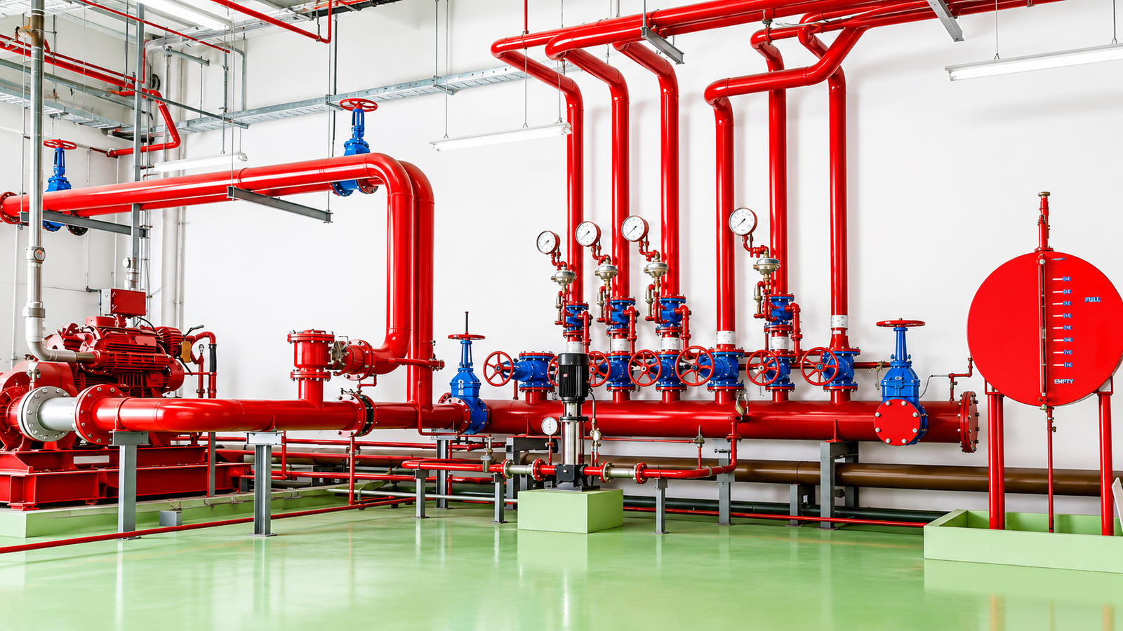 Fire pump room installation completed by SEKA